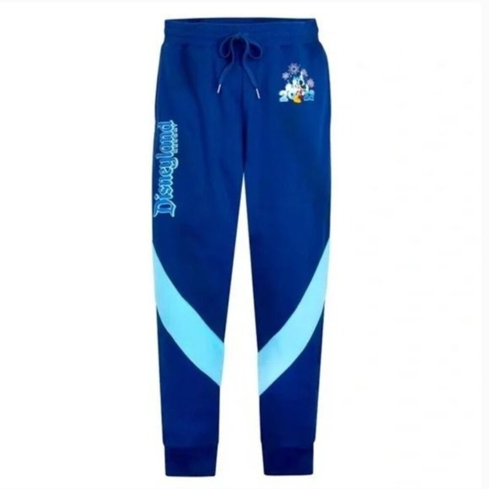 Disneyland Resort 2022 Mickey Mouse Jogger Sweatpants 3X Blue Cotton Blend